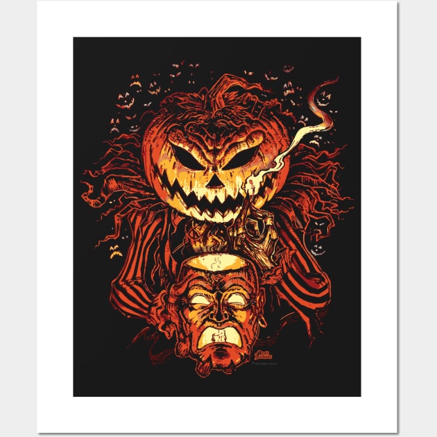 Pumpkin King Lord O Lanterns Wall Art by monstermangraphic